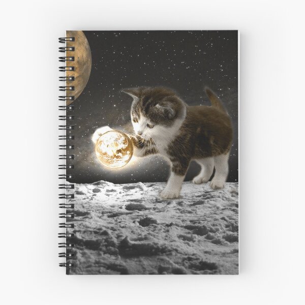 Artikelvorschau, Tierschutz: Space Kitten - Digitale Collage entworfen und verkauft von DoggoTankDesign.