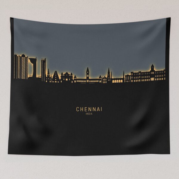 Item preview, Chennai Skyline India designed and sold by ArtPrints.