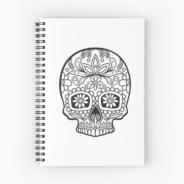 Item preview, Sugar Skull Black Sunflower Eyes Floral Design Day of the Dead Dia De Los Muertos Mardi Gras Sugar Skull designed and sold by OopteesLydia.