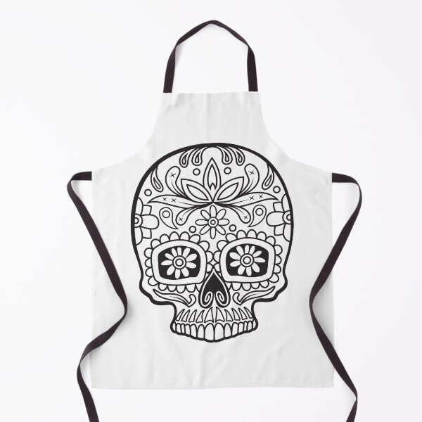 Item preview, Sugar Skull Black Sunflower Eyes Floral Design Day of the Dead Dia De Los Muertos Mardi Gras Sugar Skull designed and sold by OopteesLydia.