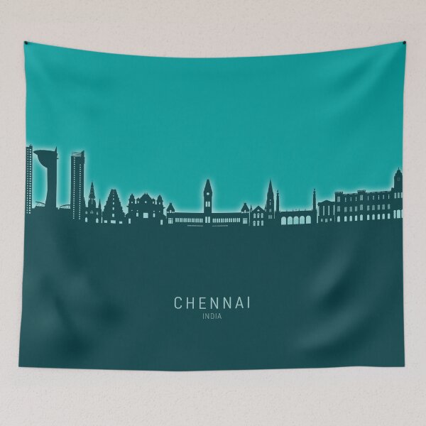 Item preview, Chennai Skyline India designed and sold by ArtPrints.