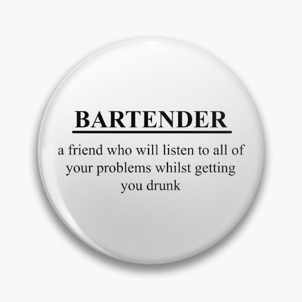 Item preview, Funny Bartender Definition designed and sold by Swarno.