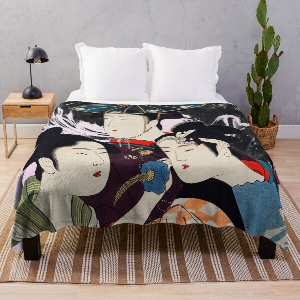 Item preview, Japanese Women In Traditional Clothing Utamaro Kitagawa designed and sold by Beluved.