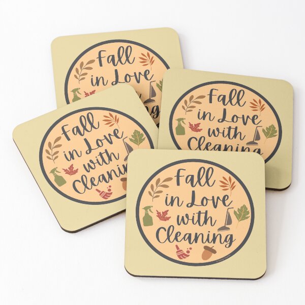 Item preview, Fall In Love With Cleaning Spray Bottle Vacuum Broom Housekeeping Lady Gifts designed and sold by SavvyCleaner.
