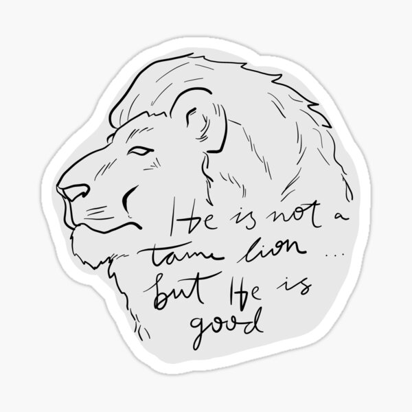 Aslan Narnia Art Print Sticker by BoundlessJoyStudios