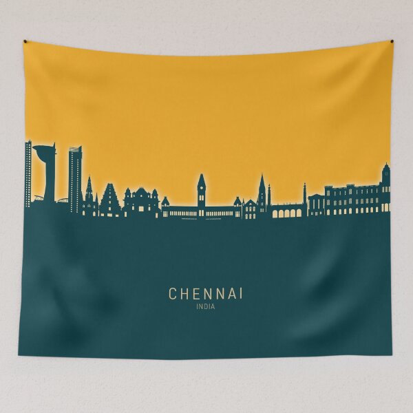 Item preview, Chennai Skyline India designed and sold by ArtPrints.