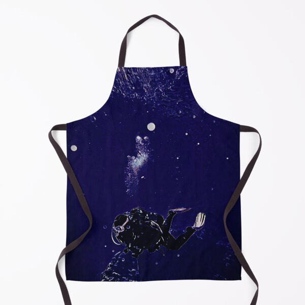 Item preview, Scuba diver underwater glow art designed and sold by codepuns.