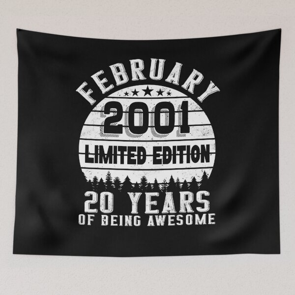 Item preview, 20th Birthday 20 Years Born In 2001 February designed and sold by Renergie.