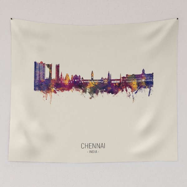Item preview, Chennai Skyline India designed and sold by ArtPrints.