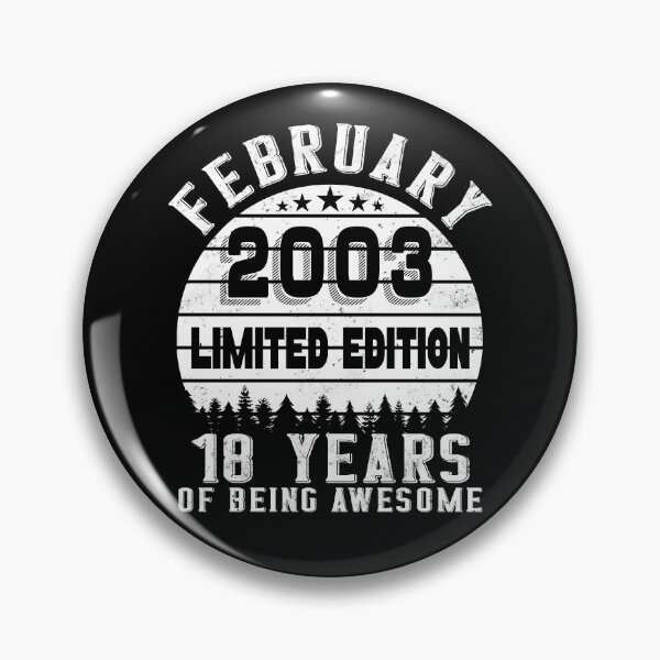 Item preview, 18th Birthday 18 Years Born In 2003 February designed and sold by Renergie.