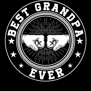 Aperçu de l'œuvre Best Grandpa Ever Retro Fist Bump Papa Father's Day Gift Gear de DynamicDesign