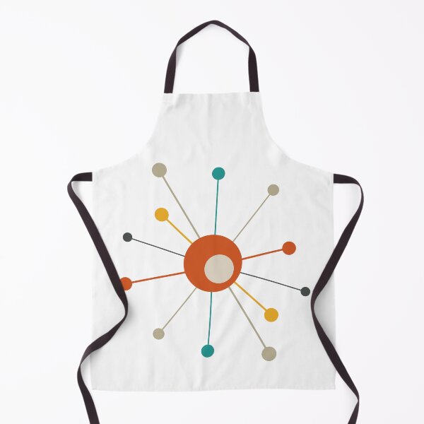 Item preview, Atomic Era Red Orange Turquoise Starburst designed and sold by Orchard Berry.