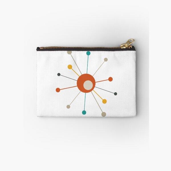Item preview, Atomic Era Red Orange Turquoise Starburst designed and sold by Orchard Berry.