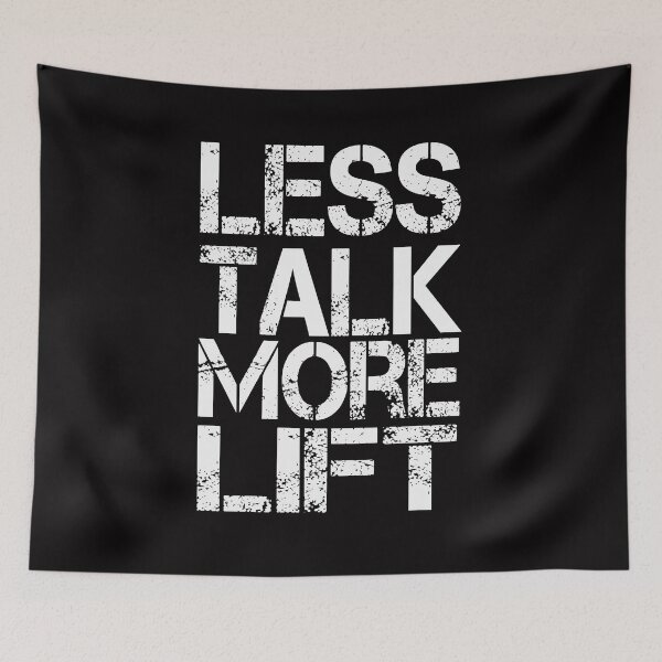 Item preview, less Talk More Lift T-Shirt designed and sold by LamsaLik.