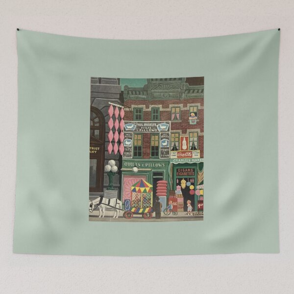 Item preview, Vintage New York Street Scene designed and sold by Mizjean.
