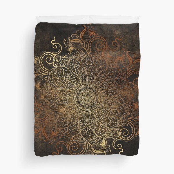 Mandala - Copper Duvet Cover