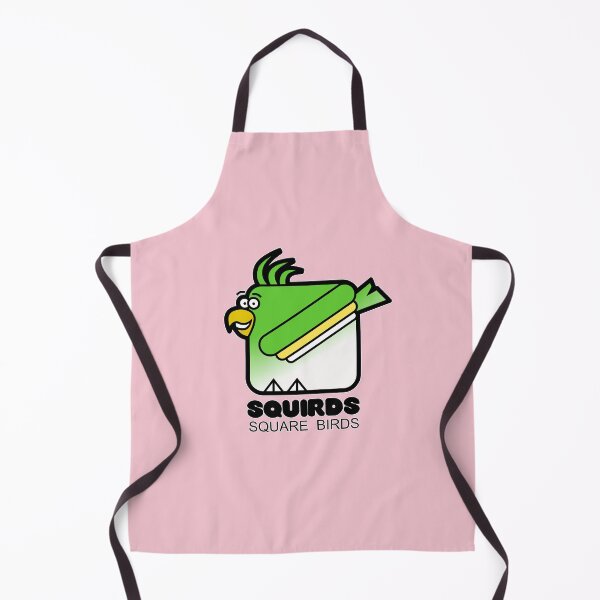 Item preview, Square Bird Parakeet Retro Minimalist Squirds Pink designed and sold by Quooki.