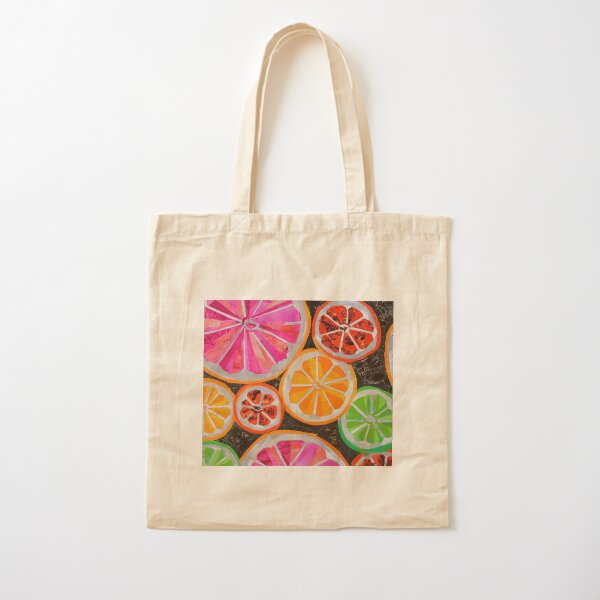 Citrus Cotton Tote Bag