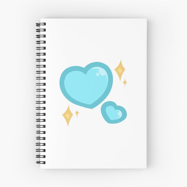 Item preview, Kawaii Aqua Sparkle Hearts designed and sold by Doodlebeano.