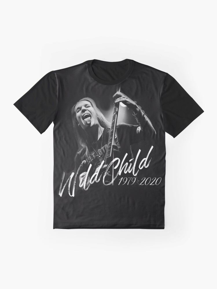 Thumbnail 4 of 5, Graphic T-Shirt, Alexi Laiho Wild Child RIP designed and sold by ElxCapitan.
