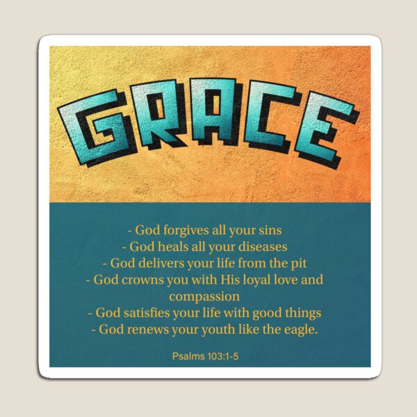 Grace - Psalms 103 Magnet