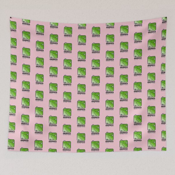 Item preview, Square Frog Retro Minimalist Squrogs Pink designed and sold by Quooki.