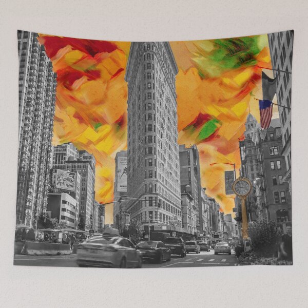 Item preview,  Flatiron Building in New York - Urban Art Style designed and sold by Hidden  Style Store.