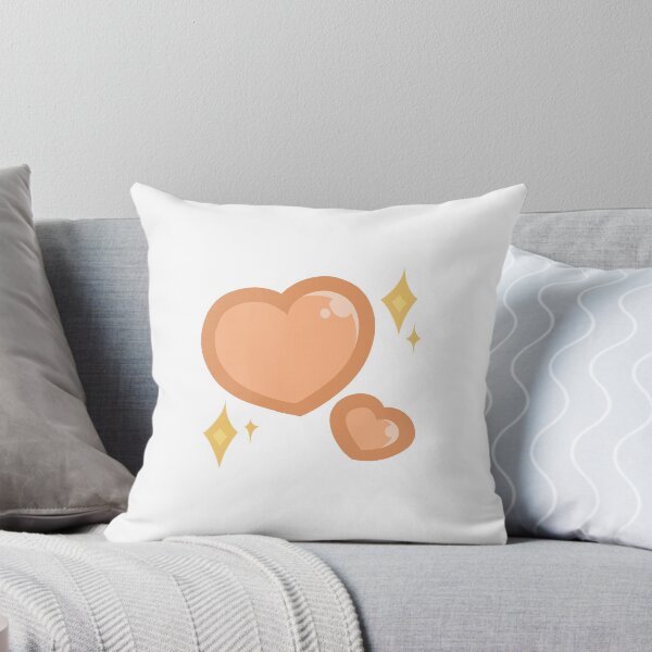 Item preview, Kawaii Orange Sparkle Hearts designed and sold by Doodlebeano.