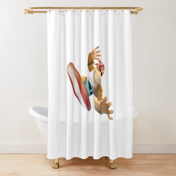 Funky Kong Surfboarding Shower Curtain