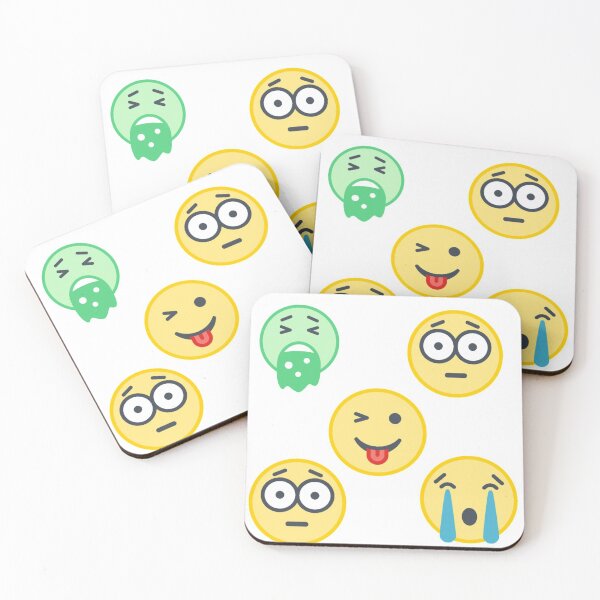 Item preview, emoji faces  reaction collection  designed and sold by  Any Mood Designs.