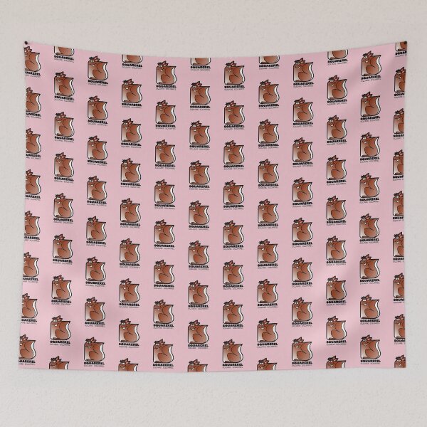 Item preview, Square Squirrel Retro Minimalist Squarerel Pink designed and sold by Quooki.