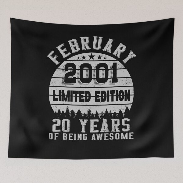 Item preview, 20th Birthday 20 Years Born In 2001 February designed and sold by Renergie.