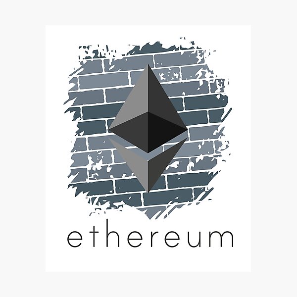 Artikel-Vorschau von Ethereum ETH Wall Kryptowährung HODL Blockchain Investor, designt und verkauft von trendo.