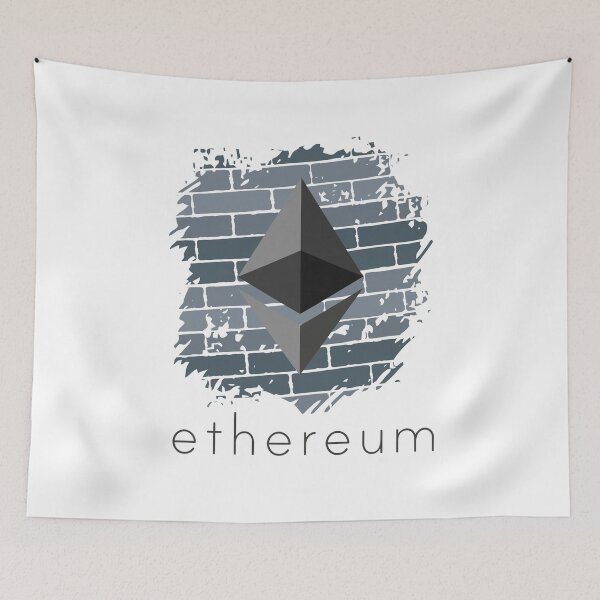 Item preview, Ethereum ETH Wall Cryptocurrency HODL Blockchain Investor designed and sold by trendo.