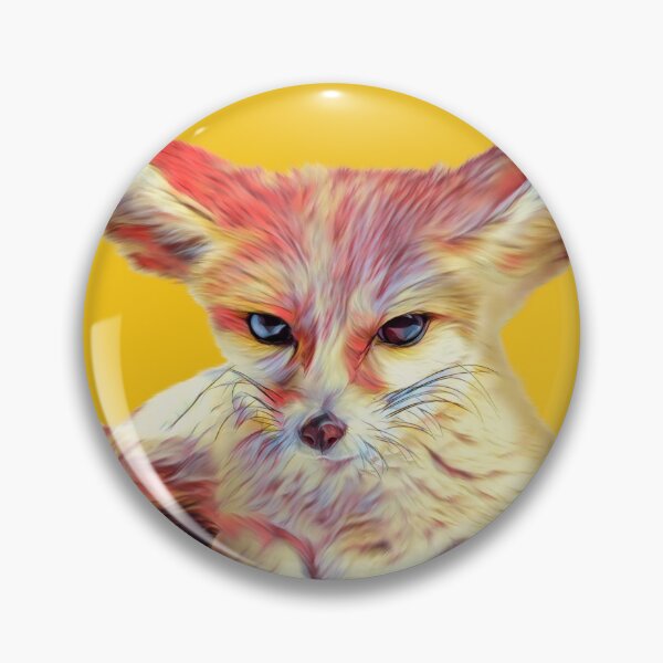 Artikelvorschau, Netter Fennec-Fuchs auf gelbem Hintergrundgrafikdesign und Kunst entworfen und verkauft von forziati design.
