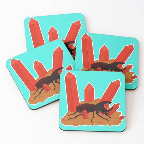 Item preview, Rhino Beetle on Red Crystals designed and sold by SugaryLime7.