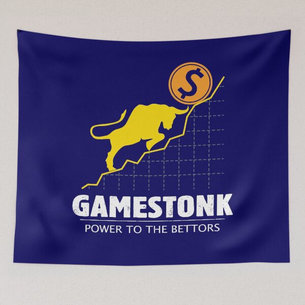 Item preview, GameStonk Power to the Bettors - Wall Street Investor and Trader Stock Market Bets - Funny Wall Street Memes Vintage Design designed and sold by WG-Factory.