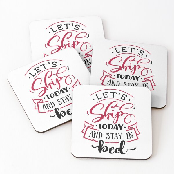 Item preview, Let's Skip Today And Stay In Bed Funny Anti-Valentine's Day Quote designed and sold by Briekel.