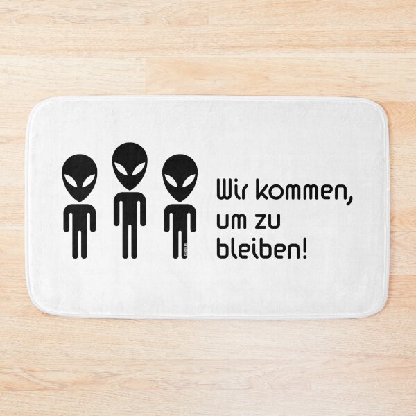 Item preview, We are coming to stay! (Science Fiction Alien / Black) designed and sold by Roderix.