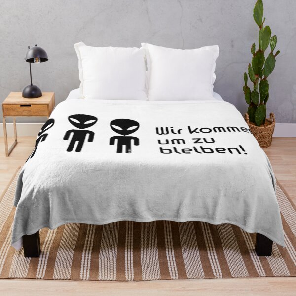 Item preview, We are coming to stay! (Science Fiction Alien / Black) designed and sold by Roderix.