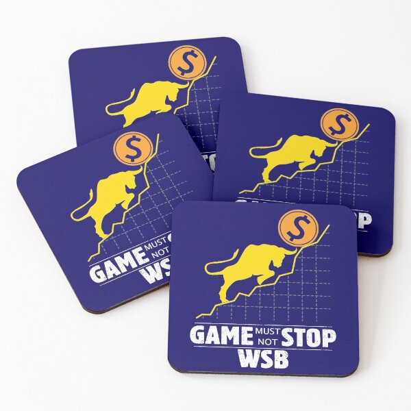 Item preview, Game Must Not Stop WSB - Wall Street Investor and Trader Stock Market Bets - Funny Wall Street Memes Vintage Design designed and sold by WG-Factory.
