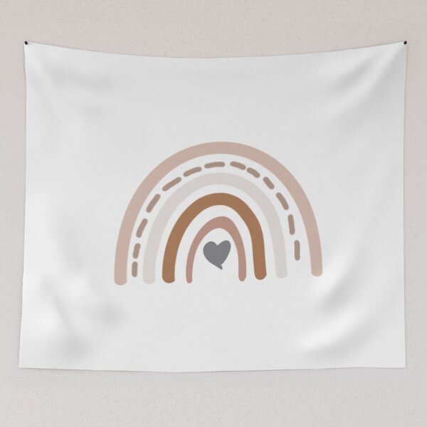 Item preview, Boho Minimalist Valentines Rainbow designed and sold by OnlyAnArtist.