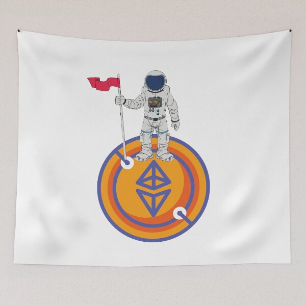 Item preview, Ethereum ETH Astronaut Moon Cryptocurrency HODL Blockchain designed and sold by trendo.