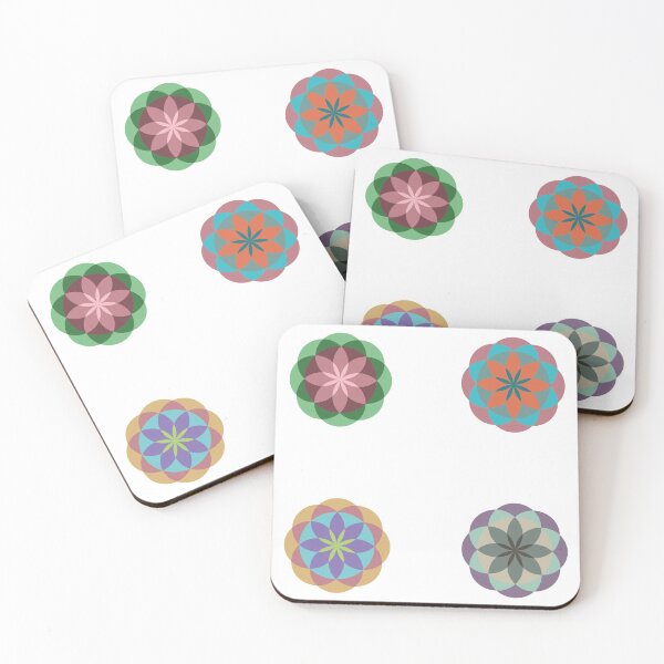 Item preview, Flowers and flowers- pack of 4 stickers designed and sold by CSouissi.