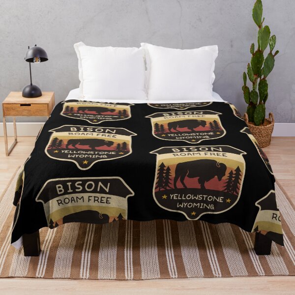 Item preview, Bison Roam Free Yellowstone Wyoming Apparel and Accessories designed and sold by bahamamule.