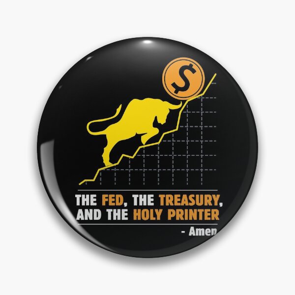 Item preview, The Fed The Treasury and The Holy Printer - Wall Street Investor and Trader Stock Market Bets - Funny Wall Street Memes Vintage Design designed and sold by WG-Factory.