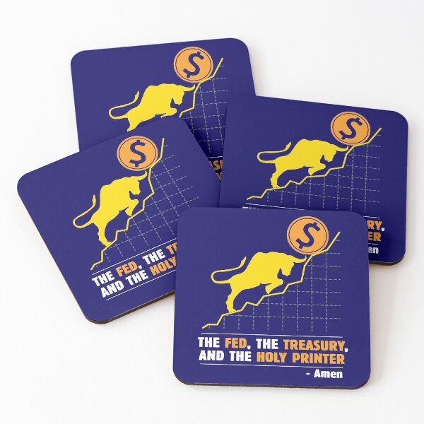 Item preview, The Fed The Treasury and The Holy Printer - Wall Street Investor and Trader Stock Market Bets - Funny Wall Street Memes Vintage Design designed and sold by WG-Factory.