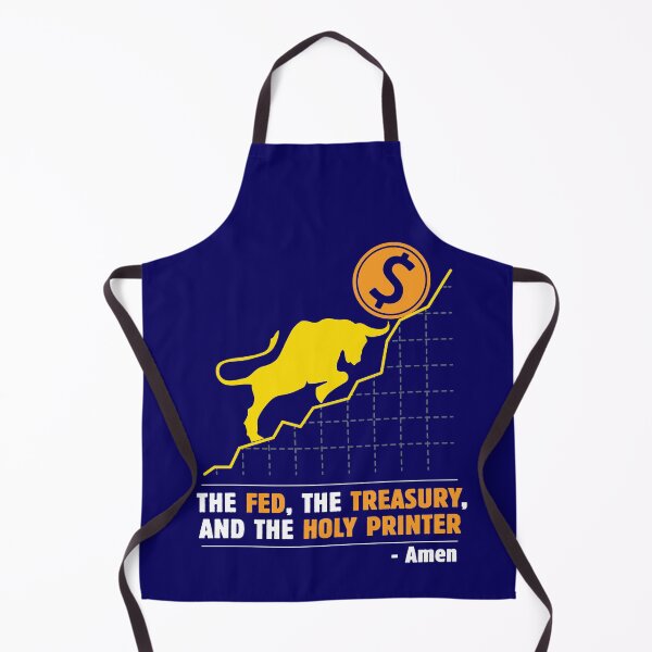 Item preview, The Fed The Treasury and The Holy Printer - Wall Street Investor and Trader Stock Market Bets - Funny Wall Street Memes Vintage Design designed and sold by WG-Factory.