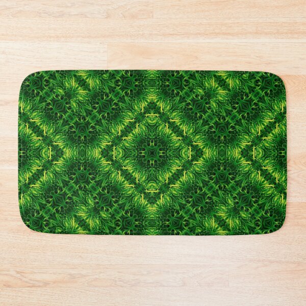 Item preview, Velvet Splash Green Grass Stitched Maze Pattern  designed and sold by bryansteward.