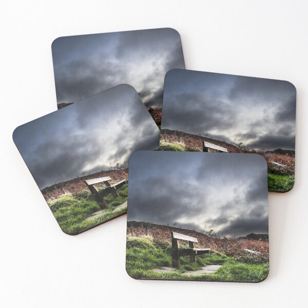 Item preview, Wooden Bench on a stormy night designed and sold by merakiinfocus.